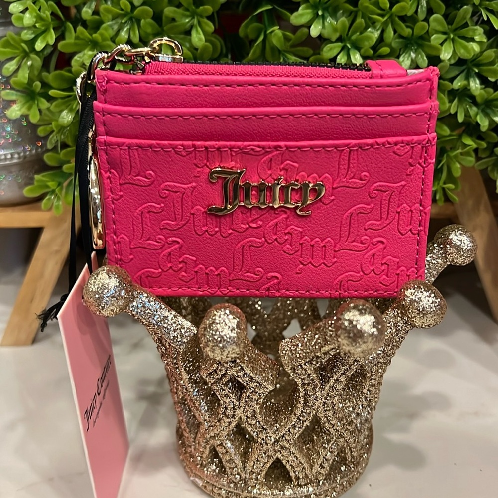 🩷🍒Juicy couture spring fling pink flash wallet